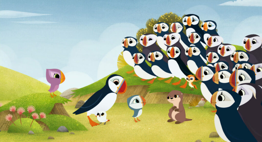 Nouveaux Copains à Puffin Rock